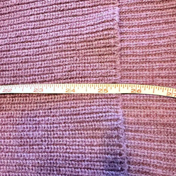 Pact Organic Cotton Size S Women's Fisherman Knit Tunic Sweater Mock Neck Purple - Picture 11 of 13